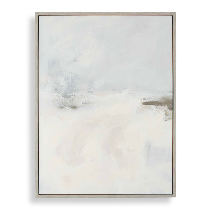 "SIMPLE SERENITY" FRAMED ABSTRACT CANVAS ART