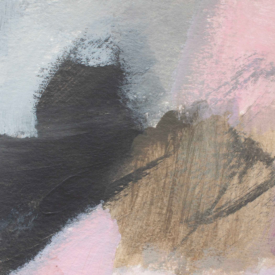 "PROCESS" FRAMED ABSTRACT CANVAS ART
