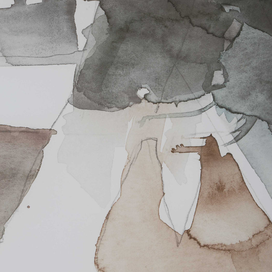 "COHESION" GLASS FRAMED ABSTRACT PRINT