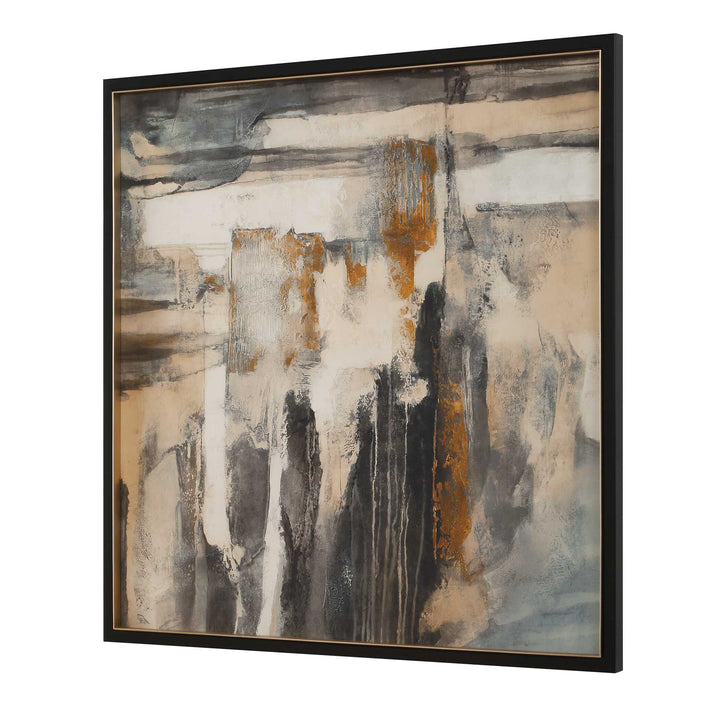 "LANDSLIDE" FRAMED ABSTRACT PRINT