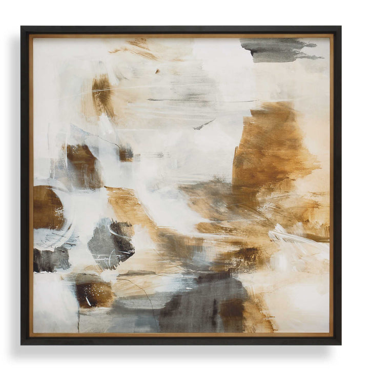 "ANCIENT STORY" FRAMED ABSTRACT PRINT