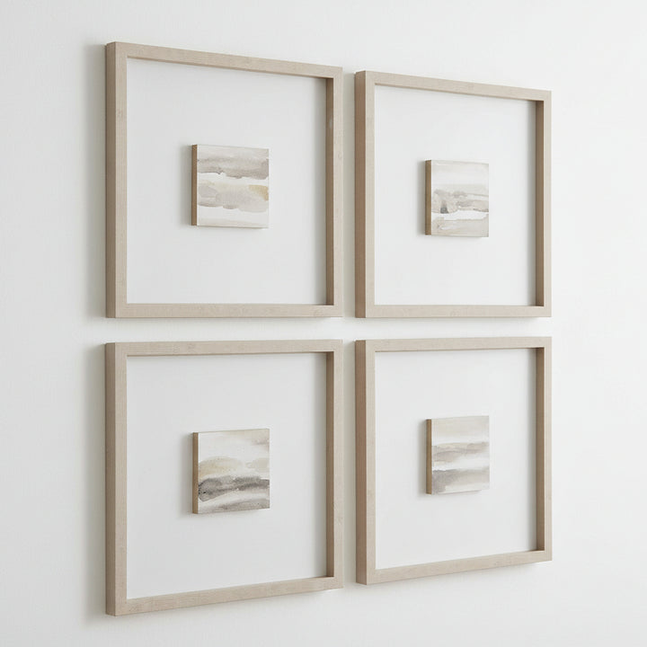 "STUDYING SEPIA" HANDPAINTED CANVAS SET