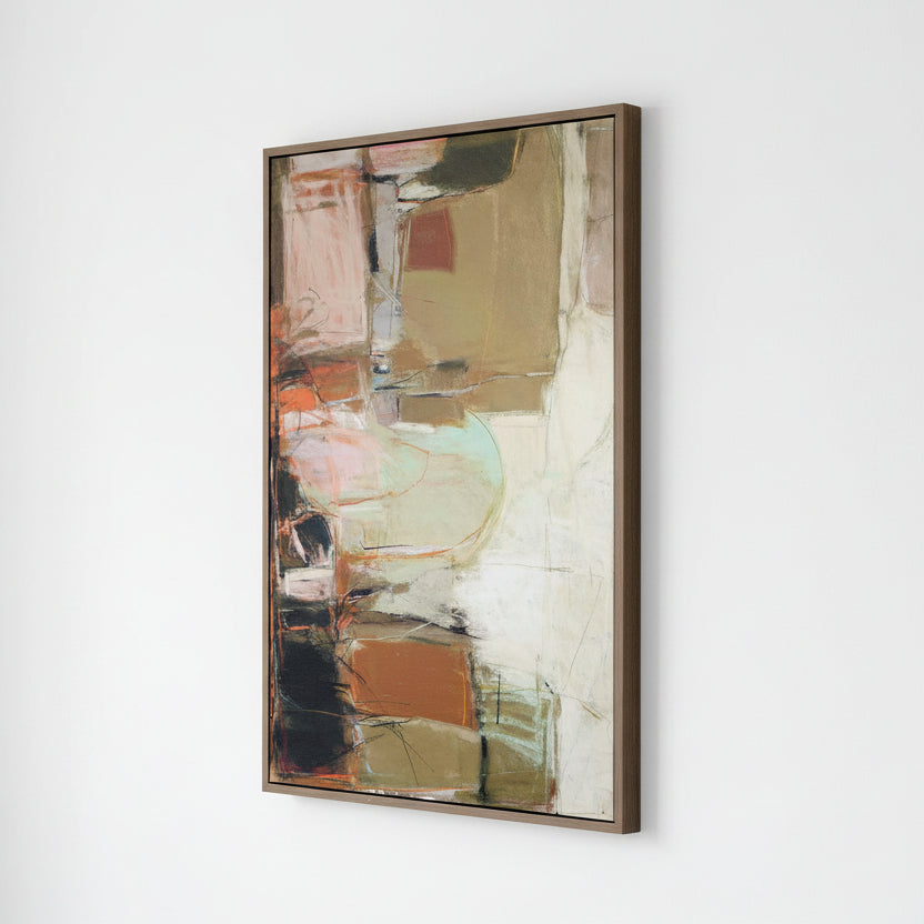 "PALACE WALLS" FRAMED ABSTRACT ART