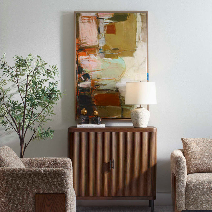 "PALACE WALLS" FRAMED ABSTRACT ART