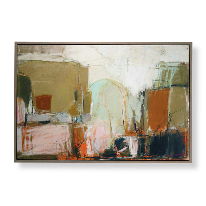 "PALACE WALLS" FRAMED ABSTRACT ART