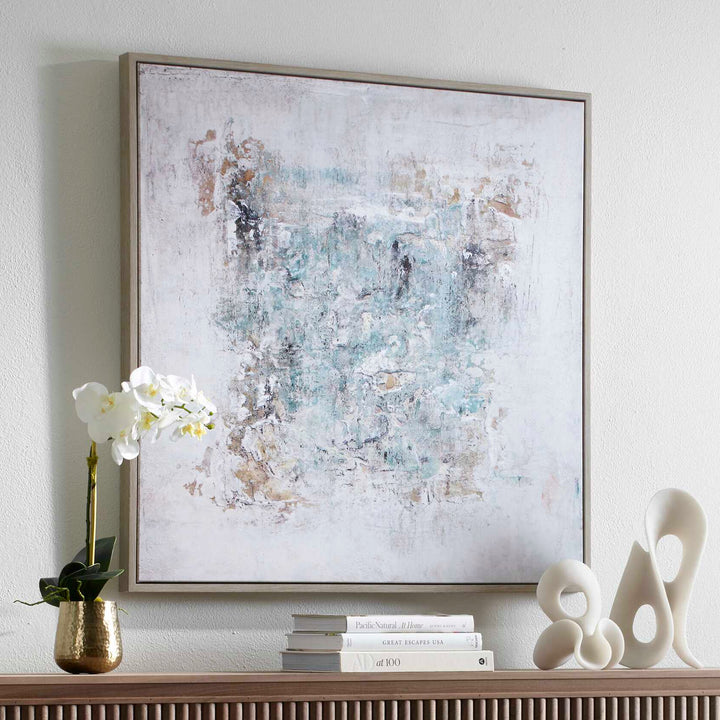 "FIND ME HERE" ABSTRACT FRAMED CANVAS ART