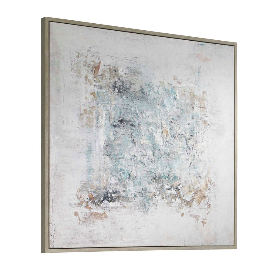 "FIND ME HERE" ABSTRACT FRAMED CANVAS ART