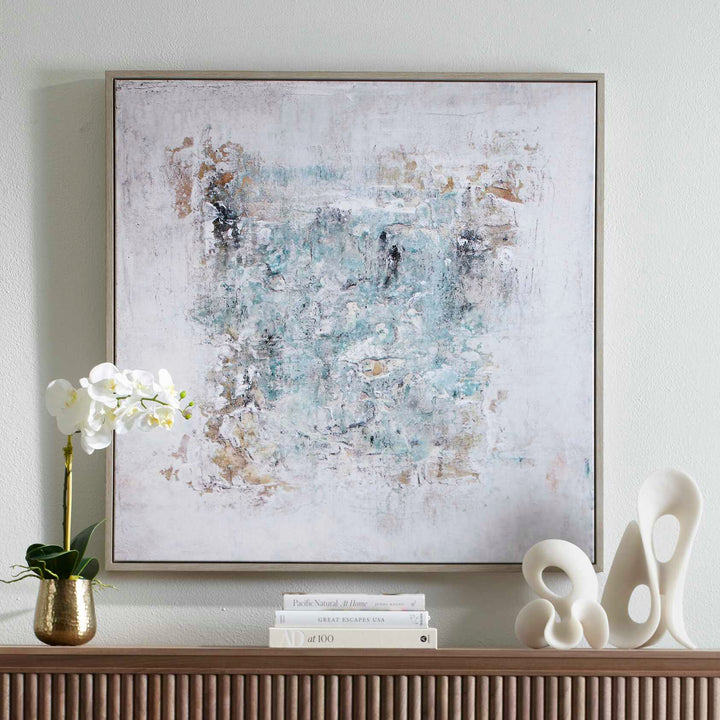 "FIND ME HERE" ABSTRACT FRAMED CANVAS ART