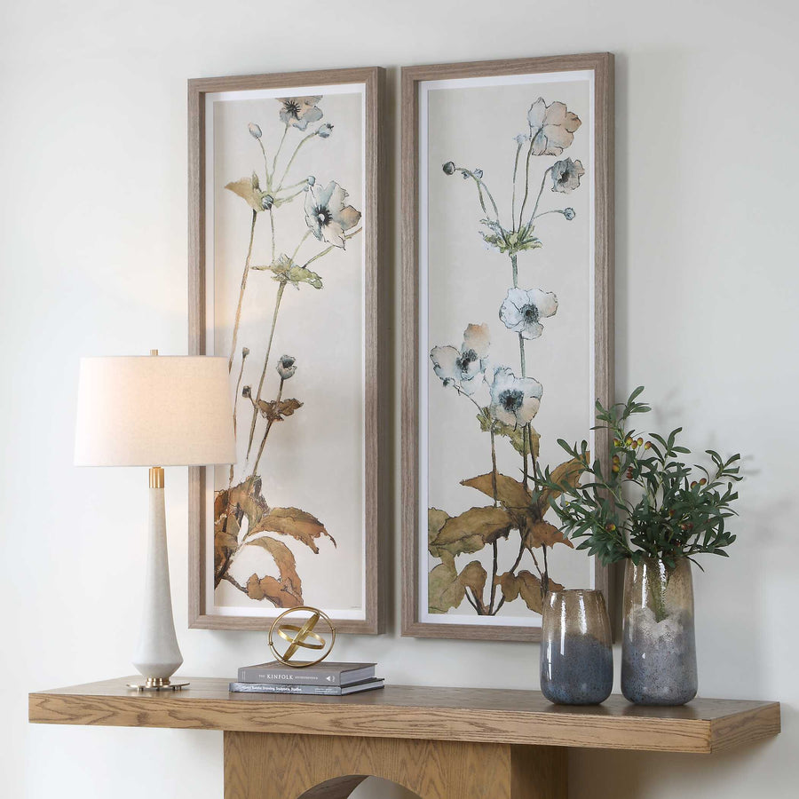 "GARDEN STUDY" FRAMED FLORAL PRINTS