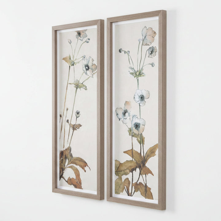 "GARDEN STUDY" FRAMED FLORAL PRINTS