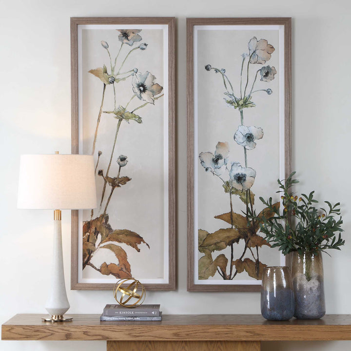 "GARDEN STUDY" FRAMED FLORAL PRINTS