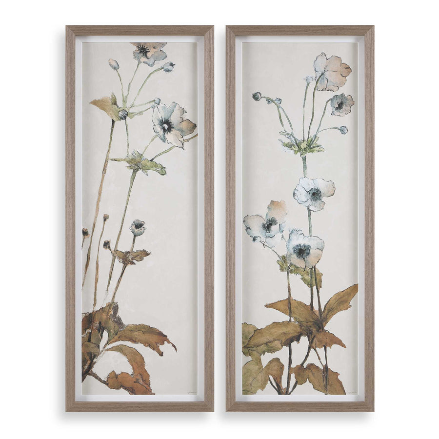 "GARDEN STUDY" FRAMED FLORAL PRINTS