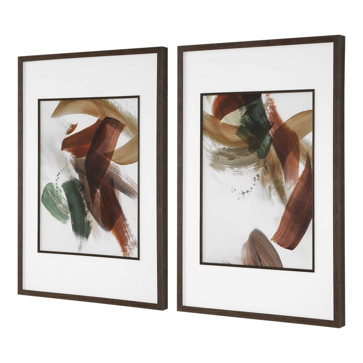 "VELOCITY" GLASS FRAMED ABSTRACT PRINTS