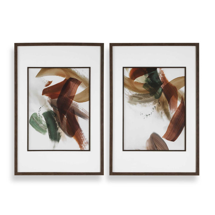 "VELOCITY" GLASS FRAMED ABSTRACT PRINTS