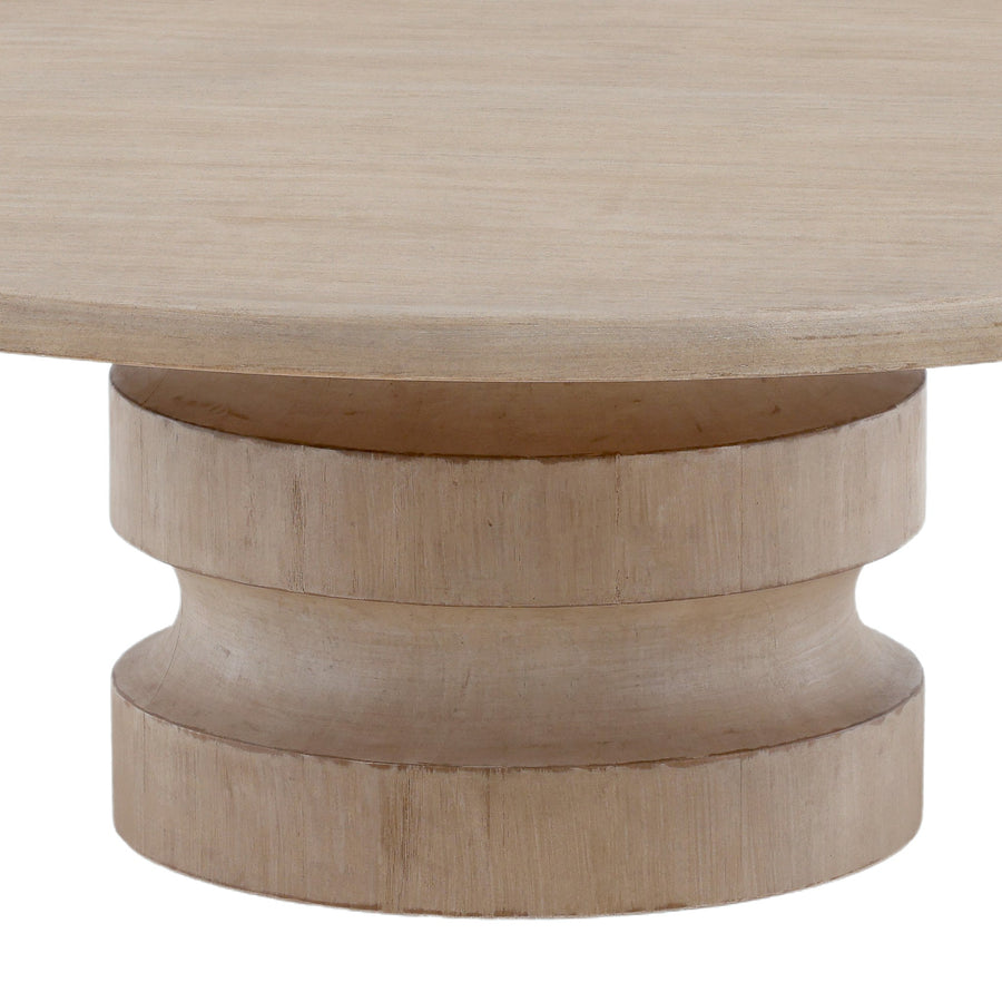 ARYN LIGHT WARM WASH ROUND COFFEE TABLE