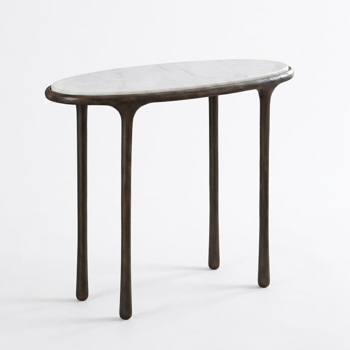 ATA MARBLE TOP ACCENT TABLE