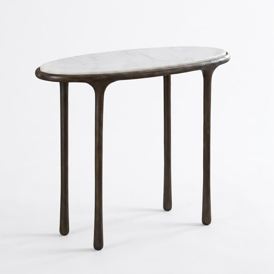 ATA MARBLE TOP ACCENT TABLE