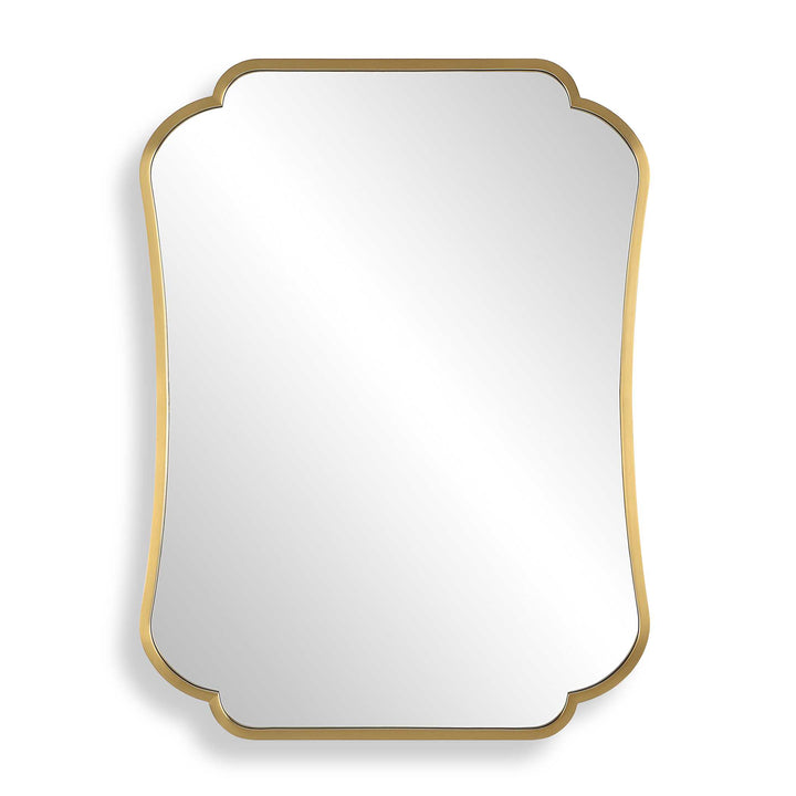 ATHENA BRASS FRAMED VANITY MIRROR