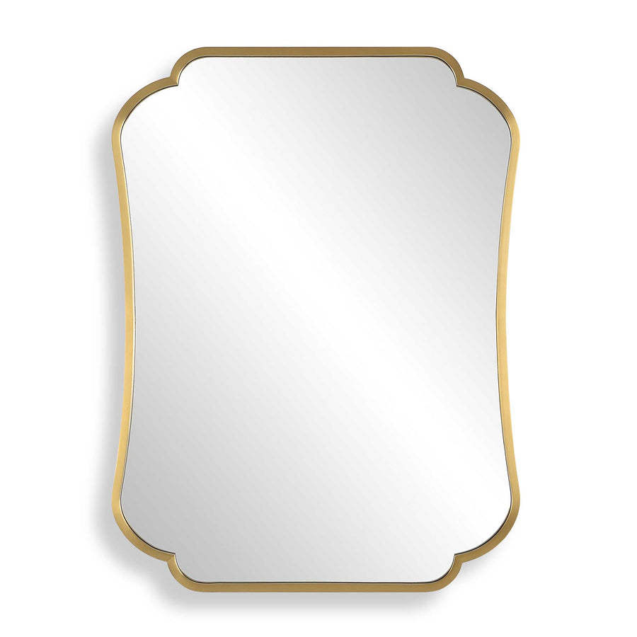 ATHENA BRASS FRAMED VANITY MIRROR