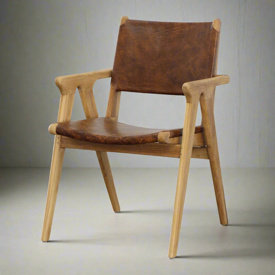 AUCKLAND LEATHER DINING CHAIR