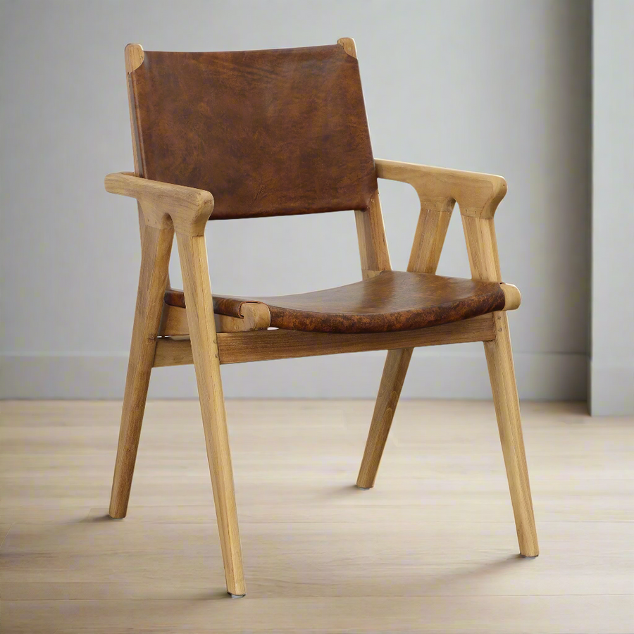 AUCKLAND LEATHER DINING CHAIR