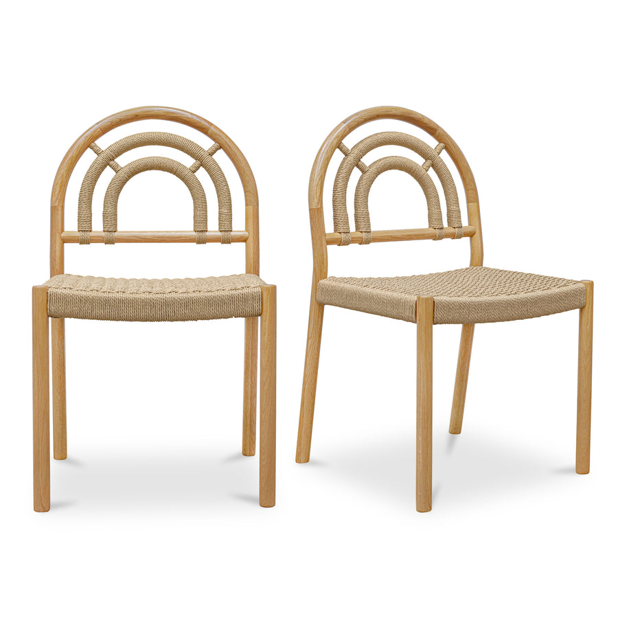 AVERY NATURAL OAK DINING CHAIRS | SET OF 2