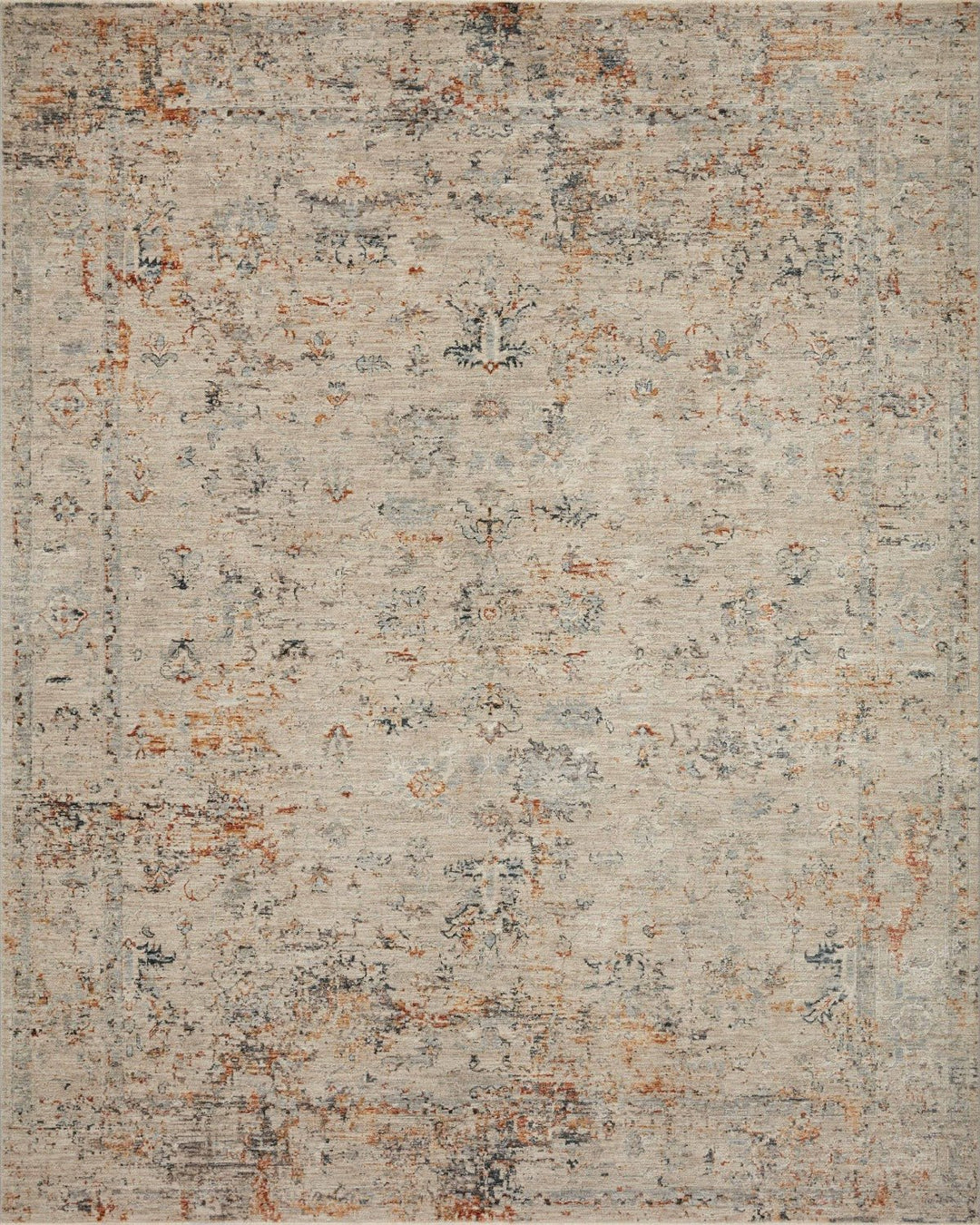 AXEL 02 RUG: SILVER / SPICE