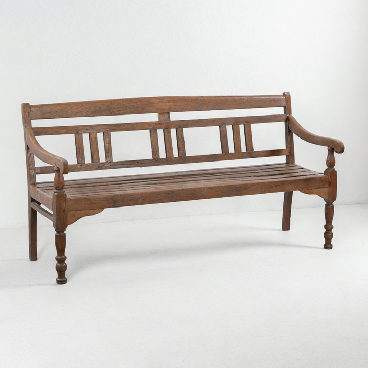 ANTIQUE COLONIAL PORCH BENCH NO.3