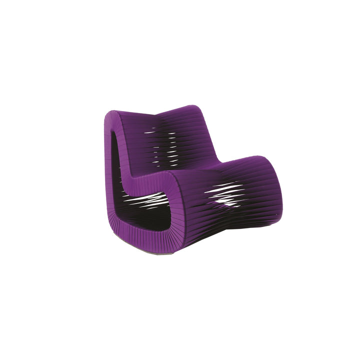 SEAT BELT ROCKING CHAIR - PURPLE - FRONT VIEW