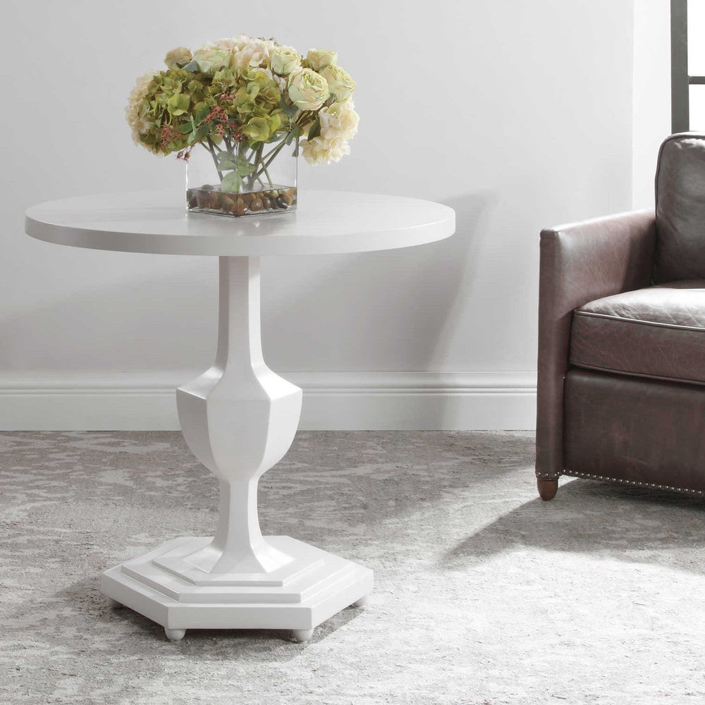 BARDOT GLOSS WHITE FOYER TABLE