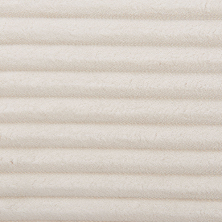 BARLOW BENCH: CREAM VELVETEEN CORDUROY