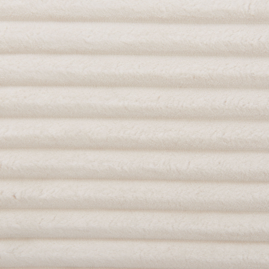 BARLOW BENCH: CREAM VELVETEEN CORDUROY