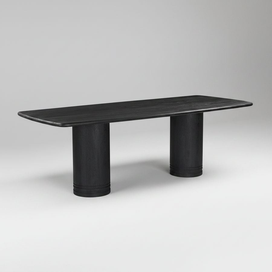 DAPHNE BLACK ACACIA DINING TABLE
