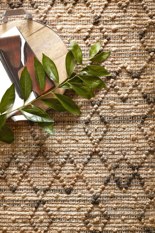 BEACON HANDWOVEN JUTE RUG: CHARCOAL