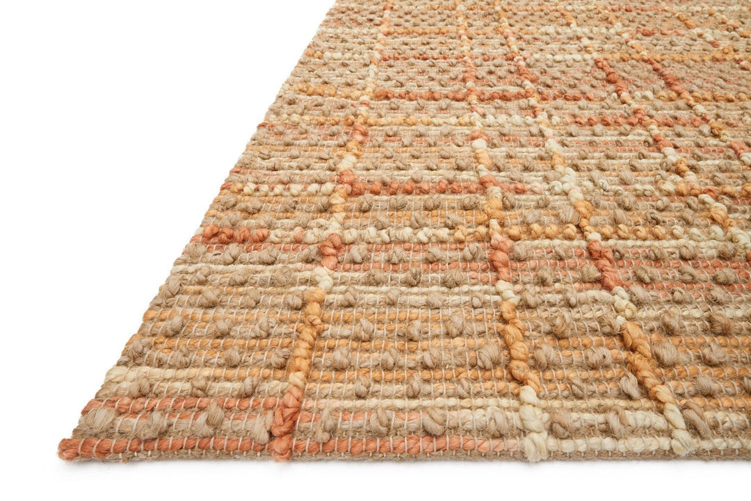 BEACON HANDWOVEN JUTE RUG: TANGERINE