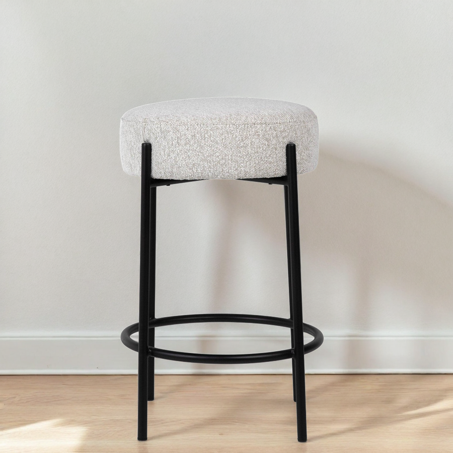 BECCA OATMEAL BOUCLE COUNTER STOOL