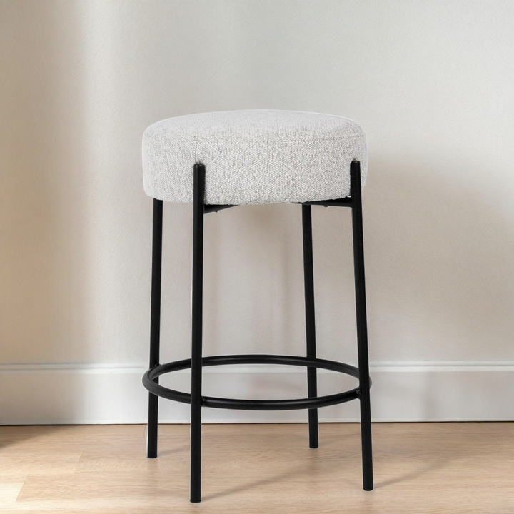 BECCA OATMEAL BOUCLE COUNTER STOOL