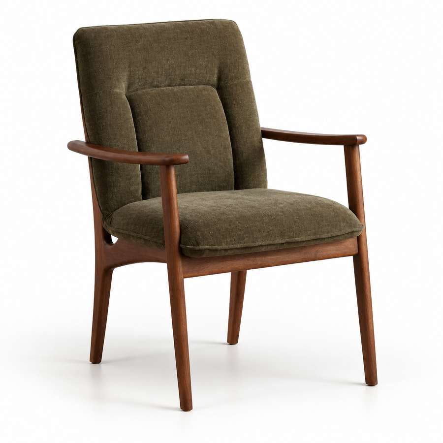 BECKER VELVET UPHOLSTERED DINING CHAIR