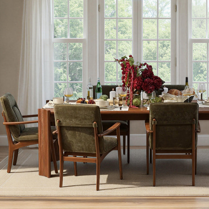BECKER VELVET UPHOLSTERED DINING CHAIR