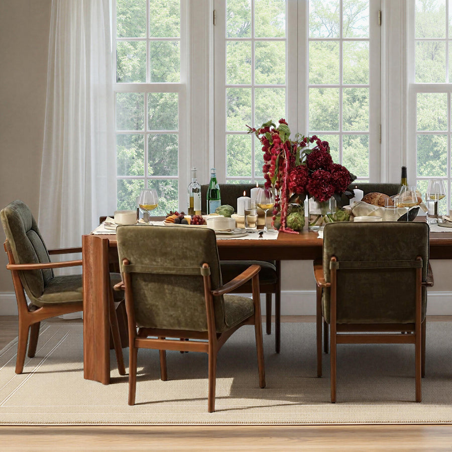 BECKER VELVET UPHOLSTERED DINING CHAIR