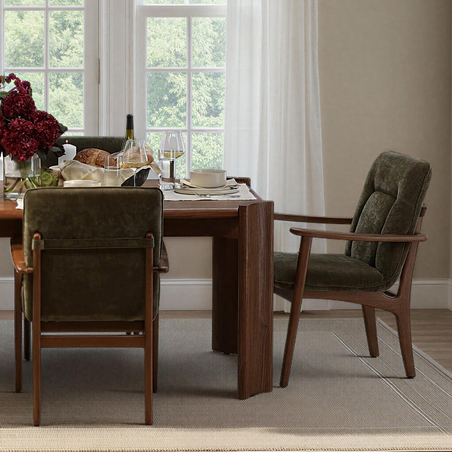 BECKER VELVET UPHOLSTERED DINING CHAIR