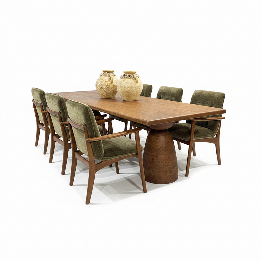 BECKER VELVET UPHOLSTERED DINING CHAIR