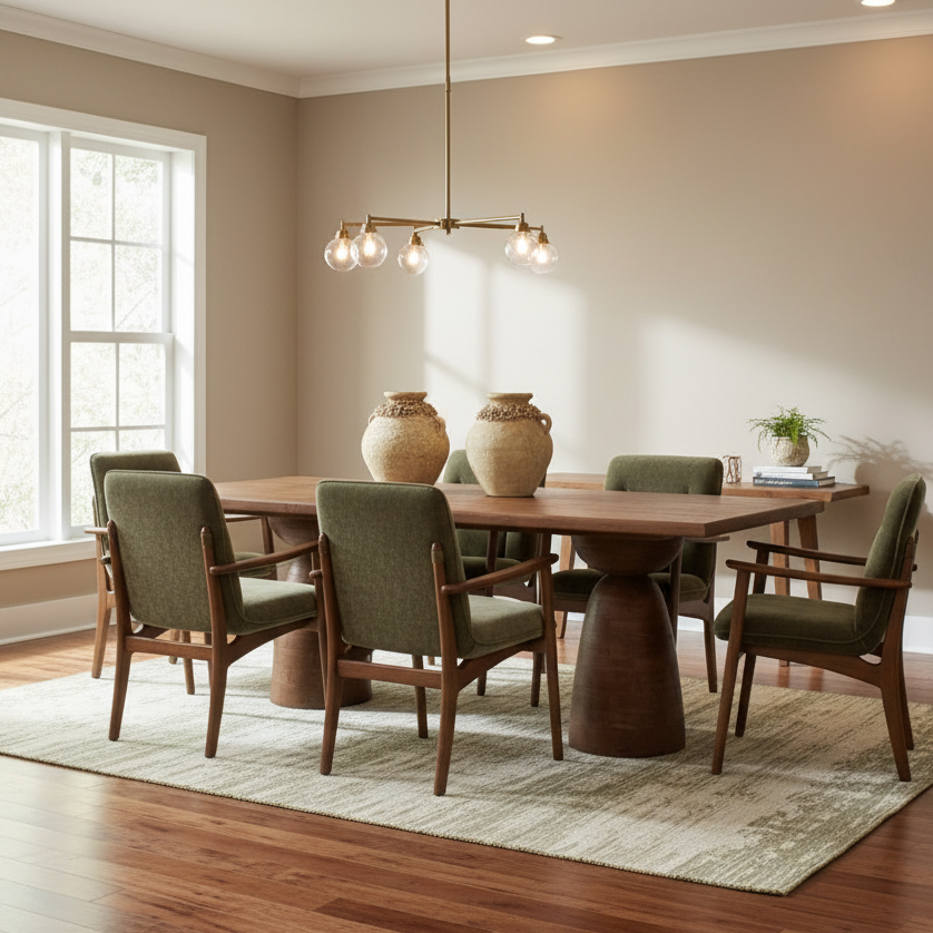 BECKER VELVET UPHOLSTERED DINING CHAIR