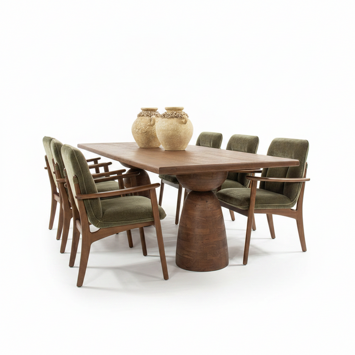 BECKER VELVET UPHOLSTERED DINING CHAIR