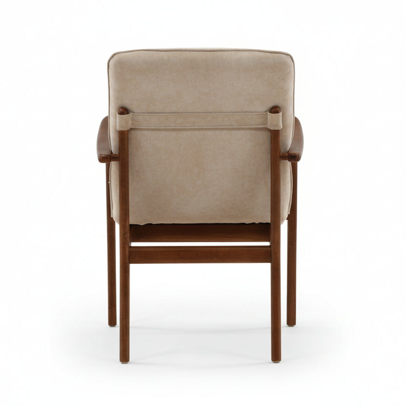 BECKER VELVET UPHOLSTERED DINING CHAIR
