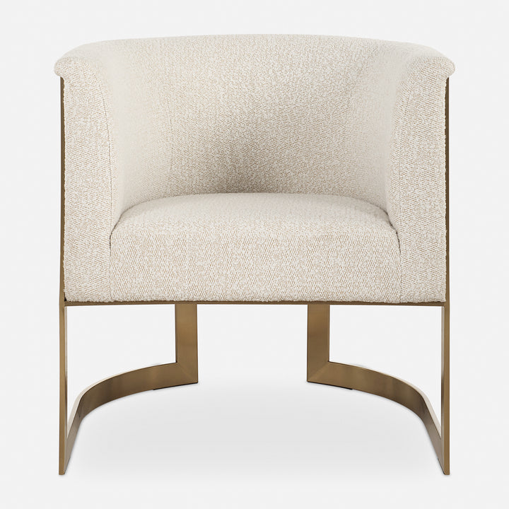 BELLINA NATURAL BOUCLE BARREL CHAIR