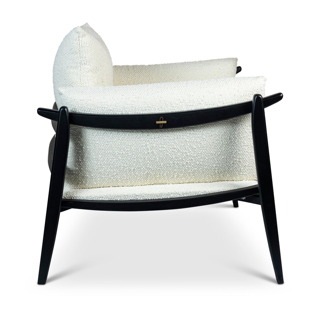 Modern Black White Arm chair