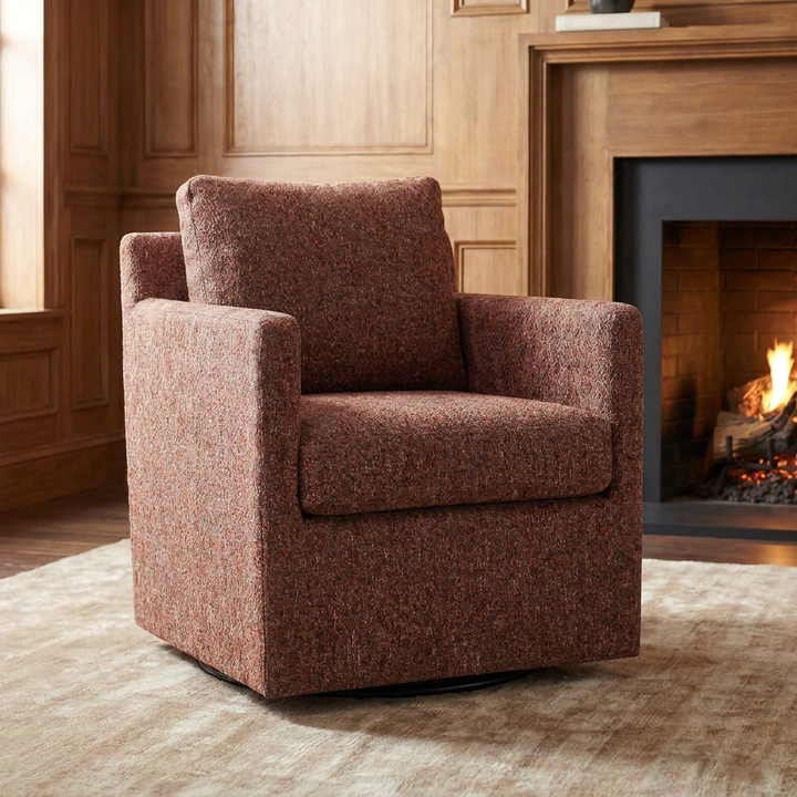 CANYON CHENILLE SWIVEL ARMCHAIR