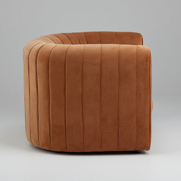 BOBBI VELVET UPHOLSTERED ARM CHAIR