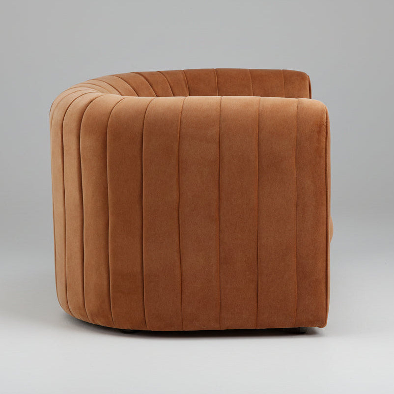 BOBBI VELVET UPHOLSTERED ARM CHAIR